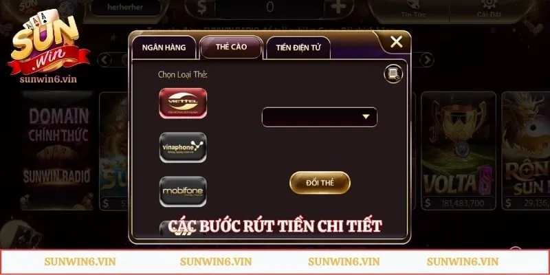 Rút Tiền Sunwin - Quy Trình Thực Hiện Và Lưu Ý Quan Trọng 2 Các bước rút tiền chi tiết