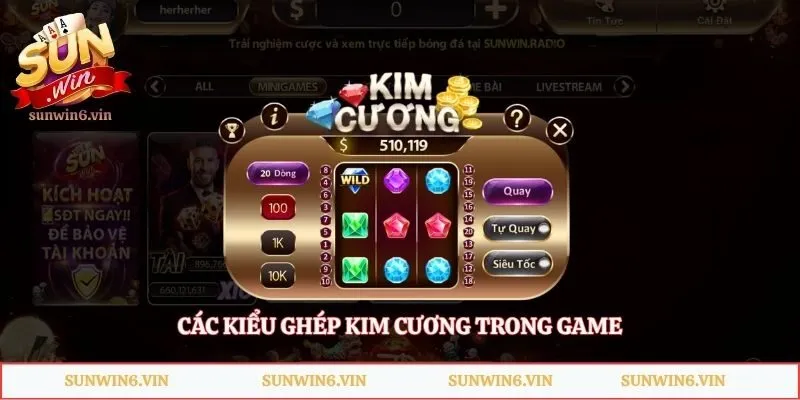 Kim Cương – Mini Game Giải Trí Hấp Dẫn Nhất Năm 2026 2 Các kiểu ghép kim cương trong game