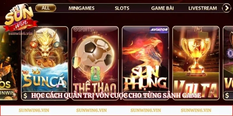 Học cách quản trị vốn cược cho từng sảnh game
