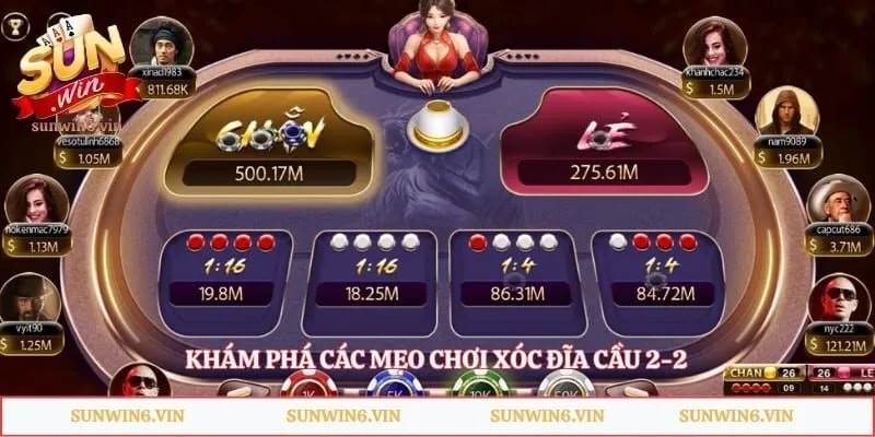Khám phá các mẹo chơi xóc đĩa cầu 2-2