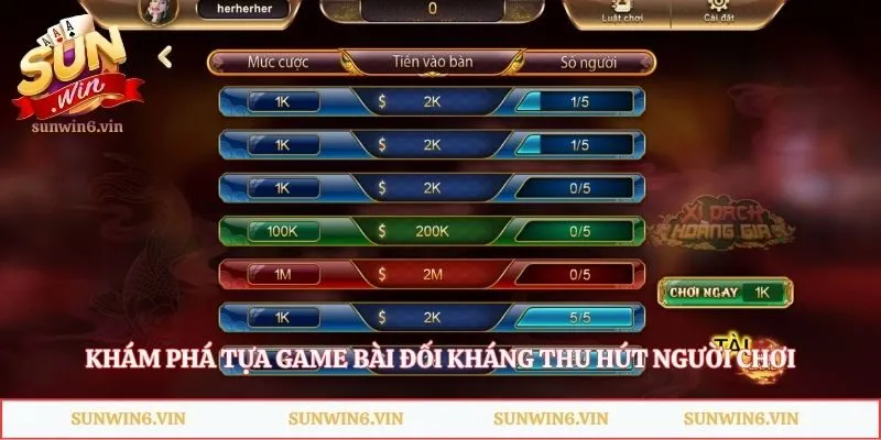 Khám phá tựa game bài đối kháng thu hút người chơi