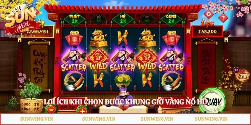 Lợi ích khi chọn đươc khung giờ vàng nổ hũ