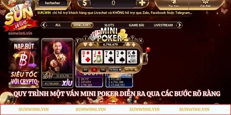 Mini Poker – Game Bài Đơn Giản, Dễ Chơi Cho Người Mới 4 Quy trình một ván Mini Poker diễn ra qua các bước rõ ràng