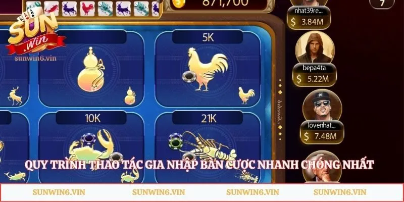 Bầu Cua Lộc Thú Sunwin - Cơ Hội Đổi Đời Cực Nhanh Cho Bạn 3 Quy trình thao tác gia nhập bàn cược nhanh chóng nhất