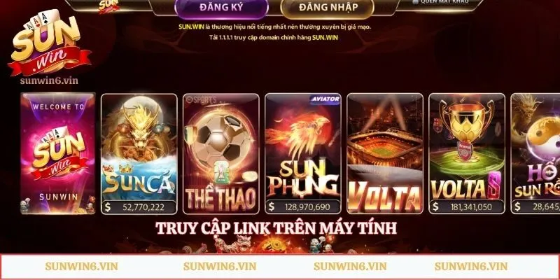 Truy cập link trên máy tính